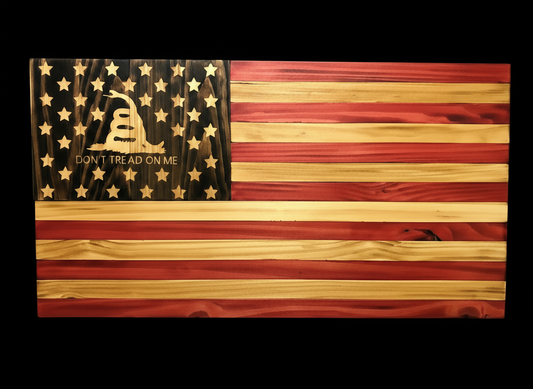 Gadsden Union Flag with black background